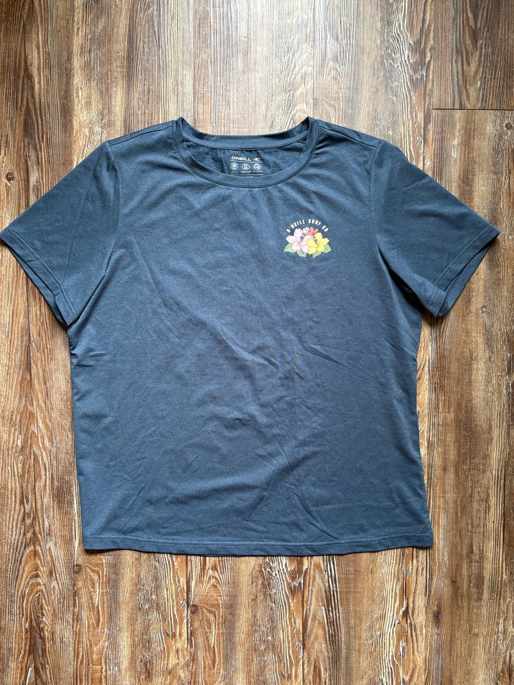 O'Neill Charcoal Short Sleeve Rash Guard Surf Shirt